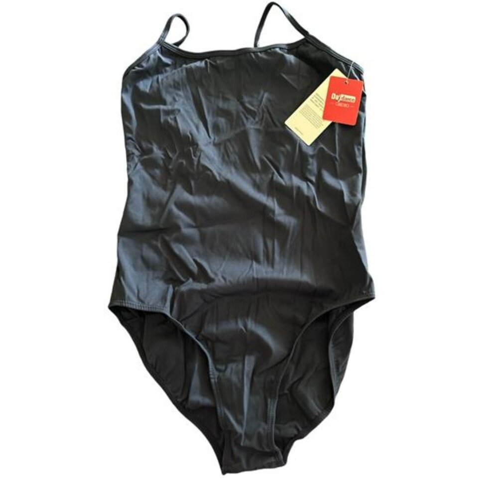 Navy One-Piece Women's Dance Leotard - Picture 2 of 5